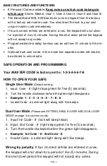 Предварительный просмотр 3 страницы Mesa MSL-500 Operating Instructions Manual