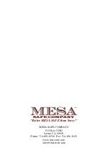 Предварительный просмотр 8 страницы Mesa MSL-500 Operating Instructions Manual