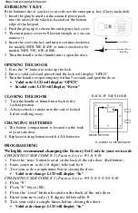 Preview for 3 page of Mesa MSL-FS2 Operating Instructions