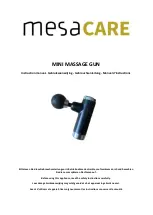 mesacare MINI MASSAGE GUN Instruction Manual preview
