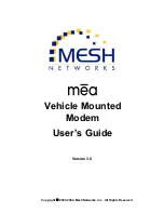 MeshNetworks MEA VMM User Manual preview