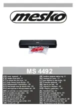 Предварительный просмотр 1 страницы Mesko 5903887803823 User Manual