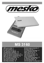 Mesko MS 3160 User Manual preview