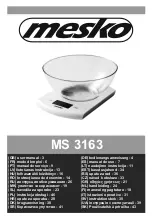 Preview for 1 page of Mesko MS 3163 User Manual