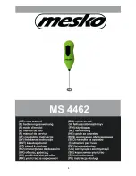 Preview for 1 page of Mesko MS 4462 User Manual