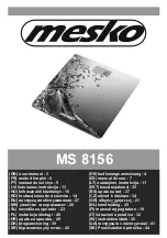 Preview for 1 page of Mesko MS 8156 User Manual