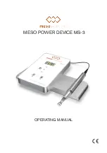 mesoskinline AD12901 Operating Manual предпросмотр