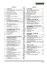 Preview for 3 page of Messersi Compact Loader Installation, Use And Maintenance Manual