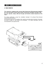 Preview for 5 page of Messersi TC50 Use And Maintenance Manual