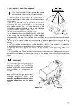 Предварительный просмотр 17 страницы Messersi TC50 Use And Maintenance Manual