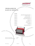 MESSRING M-LIGHT LED Operating Instructions Manual предпросмотр