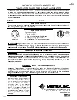 Mestek IIEB-11 Installation & Parts Manual предпросмотр