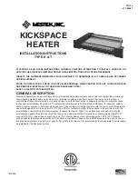 Preview for 1 page of Mestek Kickspace Series Installation Instructions Manual