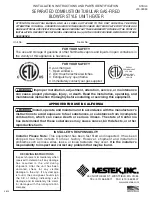 Preview for 1 page of Mestek SEPARATED COMBUSTION TUBULAR GAS-FIREDBLOWER STYLE UNIT HEATER Installation Instructions And Parts Identification