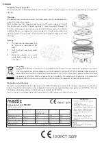 Предварительный просмотр 10 страницы MESTIC Best Chef MB-300 User Instructions