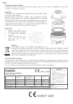 Предварительный просмотр 22 страницы MESTIC Best Chef MB-300 User Instructions