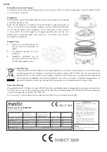 Предварительный просмотр 30 страницы MESTIC Best Chef MB-300 User Instructions