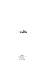 Предварительный просмотр 8 страницы MESTIC MTEC-25 Instructions For Use Manual