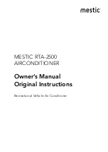 MESTIC RTA-2500 Owner'S Manual preview