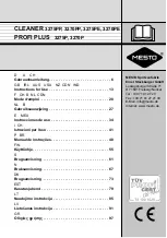 Preview for 1 page of Mesto CLEANER 3270PE Instructions For Use Manual