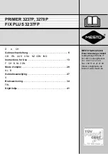 Mesto FIX PLUS 3237FP Instructions For Use Manual preview