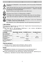 Preview for 7 page of Mesto PERFEKT 3531G Instructions For Use Manual