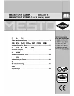 Mesto RESISTENT EXTRA 3592 Instructions For Use Manual preview
