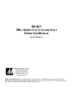 Предварительный просмотр 1 страницы Met One Instruments BX-807 Operation Manual