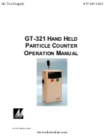 Preview for 1 page of Met One Instruments GT-321 Operation Manual