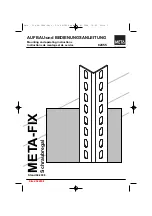 Предварительный просмотр 1 страницы META META-FIX Mounting And Operating Instructions