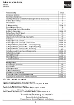 Предварительный просмотр 3 страницы META Multipal S 95312 Mounting And Operating Instructions