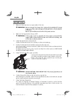 Preview for 14 page of Metabo HPT C12FDHB Safety Instructions And Instruction Manual