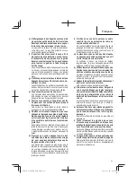 Preview for 41 page of Metabo HPT C12FDHB Safety Instructions And Instruction Manual