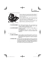 Preview for 61 page of Metabo HPT C12FDHB Safety Instructions And Instruction Manual