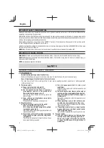 Preview for 2 page of Metabo HPT C18DBAL Safety Instructions And Instruction Manual