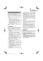 Preview for 7 page of Metabo HPT C18DBAL Safety Instructions And Instruction Manual