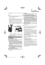 Preview for 19 page of Metabo HPT C18DBAL Safety Instructions And Instruction Manual