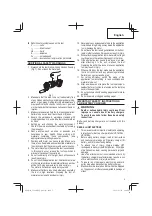 Preview for 51 page of Metabo HPT C18DBAL Safety Instructions And Instruction Manual