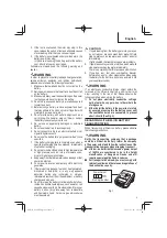 Preview for 100 page of Metabo HPT C18DBAL Safety Instructions And Instruction Manual