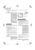 Preview for 16 page of Metabo HPT EC 1315S Instruction Manual And Safety Instructions