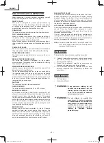 Preview for 8 page of Metabo HPT EC 2610EA Instruction Manual And Safety Instructions