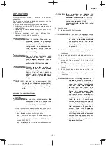 Preview for 9 page of Metabo HPT EC 2610EA Instruction Manual And Safety Instructions