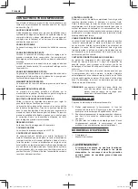 Preview for 20 page of Metabo HPT EC 2610EA Instruction Manual And Safety Instructions