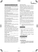 Preview for 33 page of Metabo HPT EC 2610EA Instruction Manual And Safety Instructions