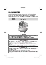 Metabo HPT EC 914S Instruction Manual preview