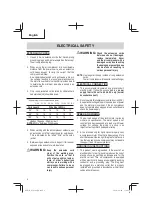 Preview for 8 page of Metabo HPT EC 914S Instruction Manual