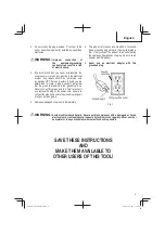 Preview for 9 page of Metabo HPT EC 914S Instruction Manual