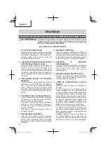 Preview for 38 page of Metabo HPT EC 914S Instruction Manual