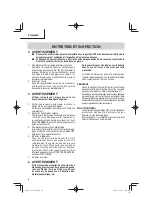 Preview for 24 page of Metabo HPT G 12SQ2 Safety Instructions And Instruction Manual