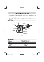 Предварительный просмотр 9 страницы Metabo HPT G 12SR4 Safety Instructions And Instruction Manual